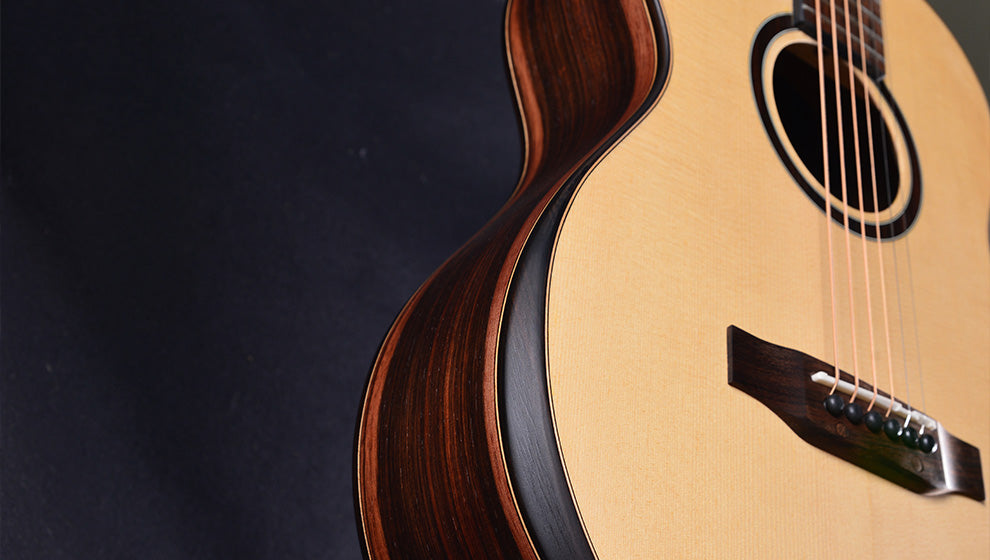 Crafter Mino Macassar, Small Body Acoustic/Electric Guitar - Spruce/Macassar Ebony