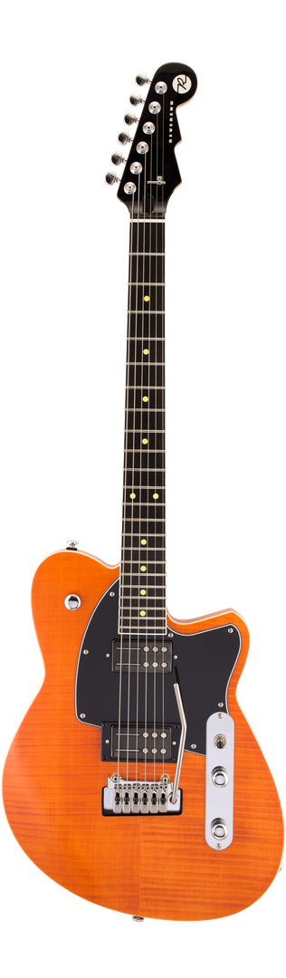Reverend Reeves Gabrels Signature Electric Guitar - Satin Orange Flame Maple MB