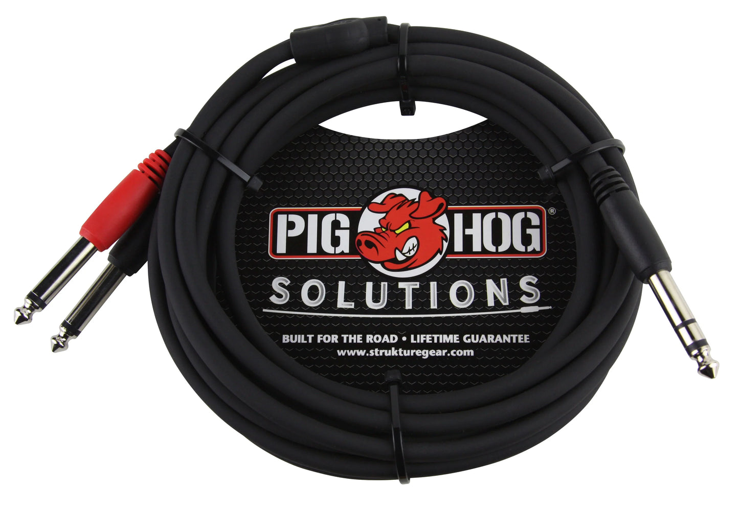 Pig Hog Solutions - 10FT TRS(M)-DUAL 1/4″ INSERT CABLE