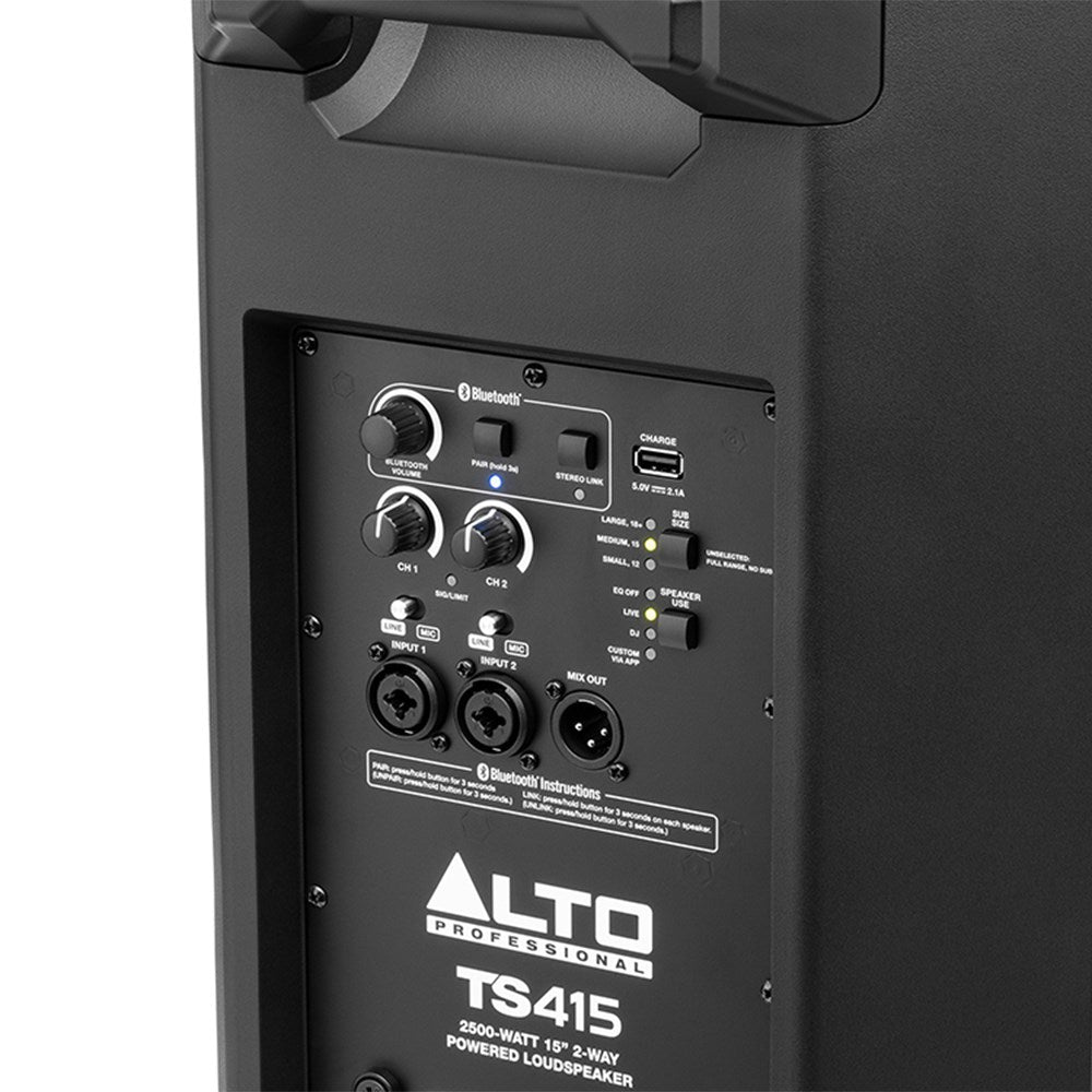 Alto 15" 2-Way Powered Loudspeaker w/ Bluetooth & Wireless Speaker Linking
