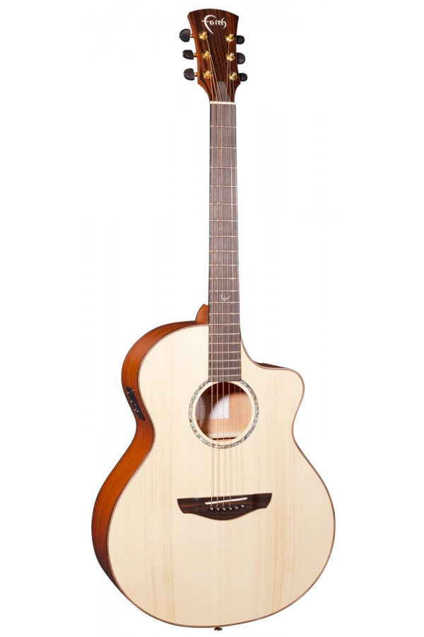 Faith 'Natural' Baby Jumbo Acoustic/Electric Guitar w/Case - Natural Gloss