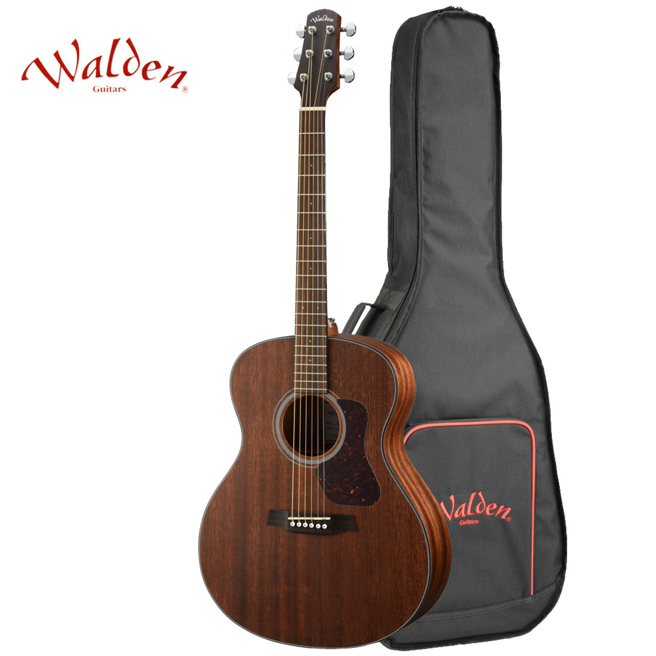 Walden G551E Natura Solid Mahogany Top Grand Auditorium Acoustic/Electric Guitar – Satin Natural