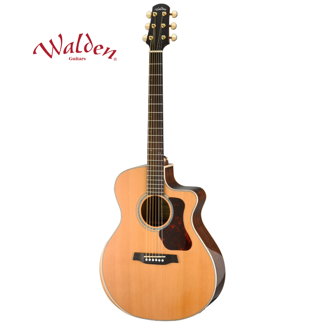 Walden G633RCE-G Natura Solid Cedar Top Grand Auditorium Acoustic/Electric Guitar – Natural Gloss