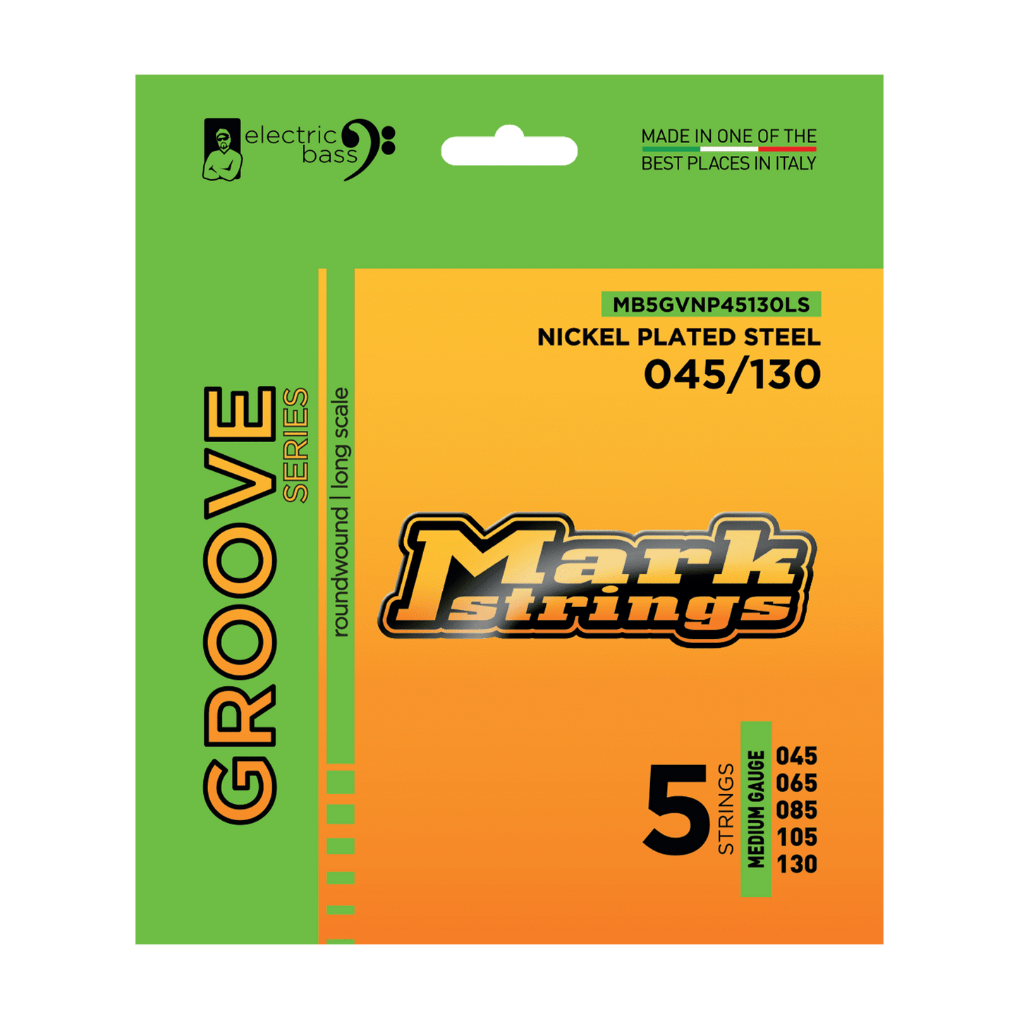 Markbass Groove Series 5-String Bass Strings - Nickel Plated Steel - 045/130