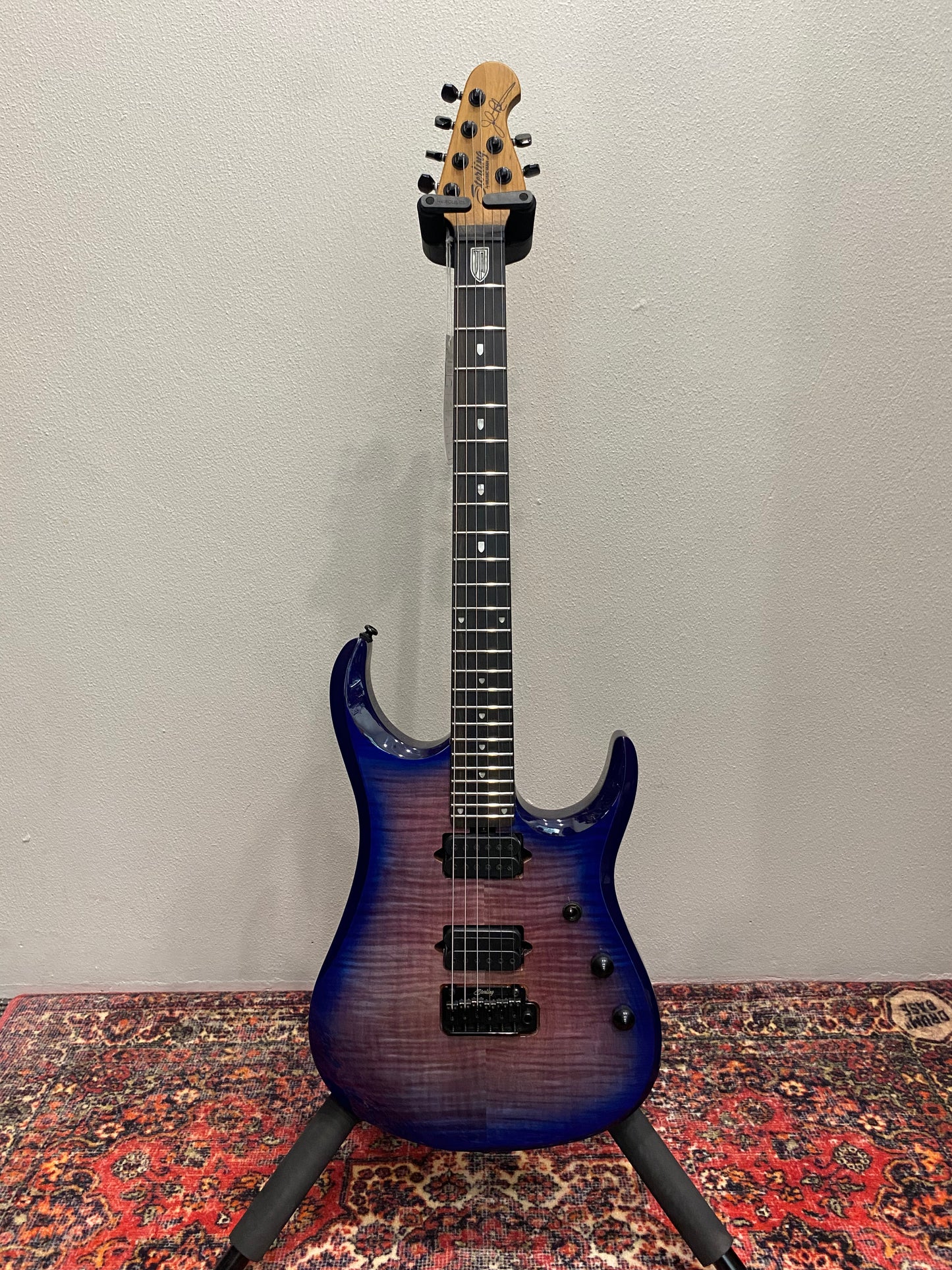 Sterling by Music Man John Petrucci Dimarzio JP150D - Purple Nebula Flame Maple