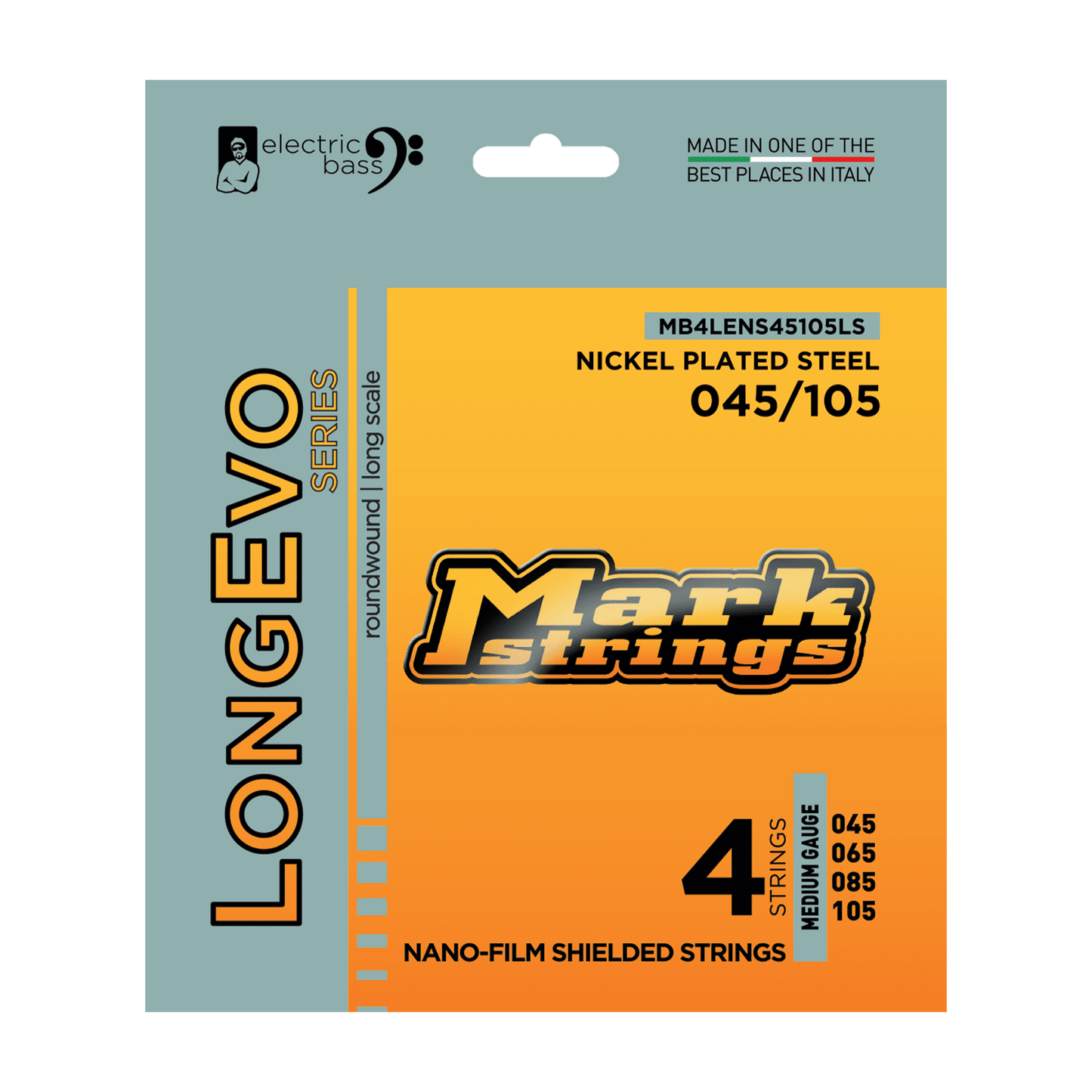 Markbass LongEvo Series Electric Bass Strings - Nickel Plated Steel - 45/105
