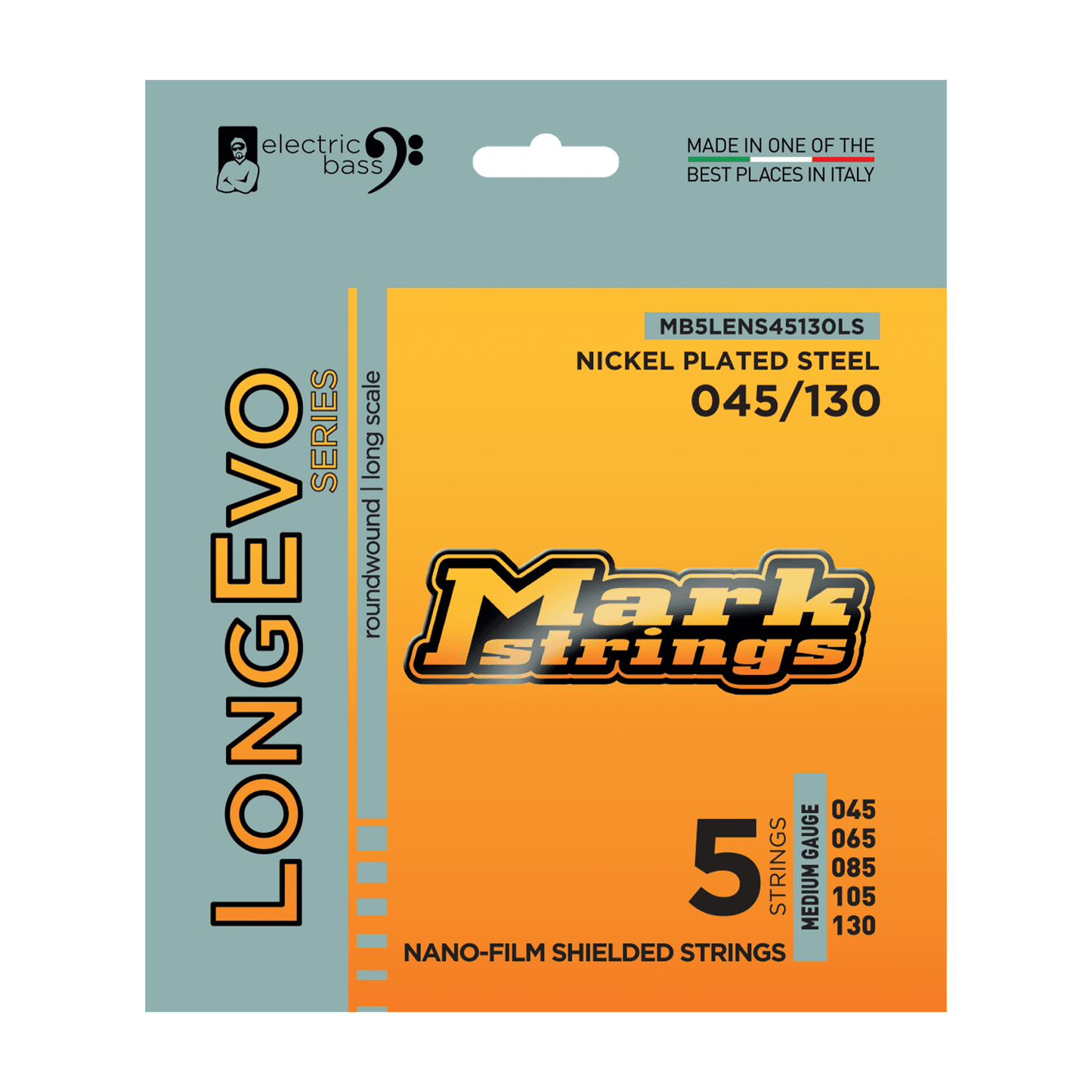 Markbass LongEvo Series 5-String Bass Strings - Nickel Plated Steel - 45/130