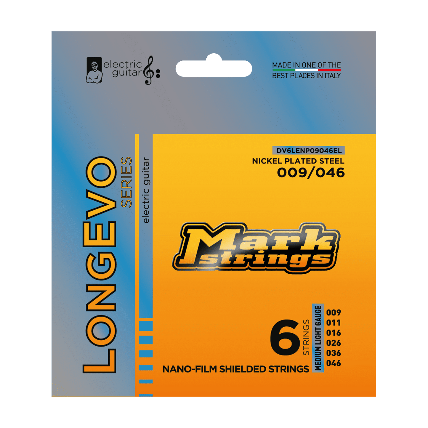 LONGEVO SERIES ELECTRIC GUITAR NANO-FILM SHIELDED NICKEL PLATED STEEL 9/46