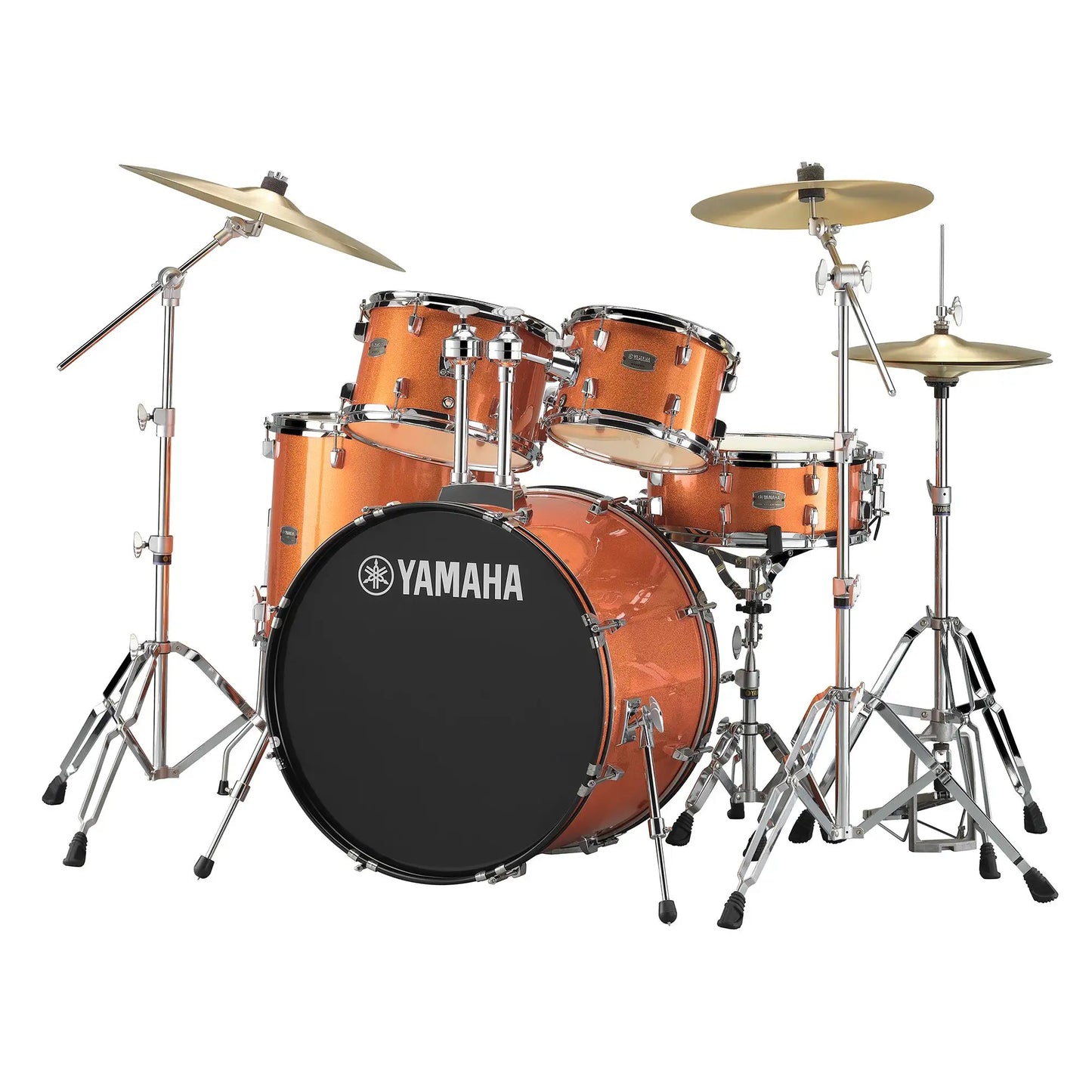 Yamaha Rydeen 5pc Euro Drum Kit - Orange Glitter w/ Free DS550 Stool