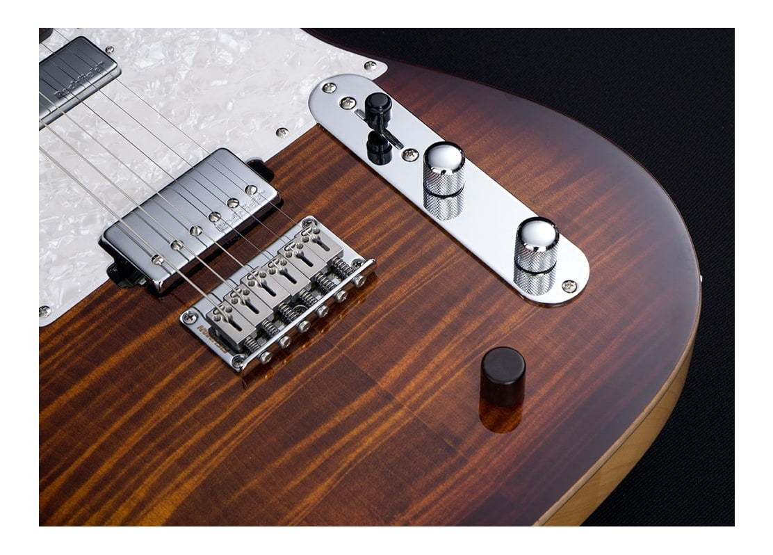 Michael Kelly Hybrid 55 Electric Guitar With Fishman Powerbridge - Tiger Eye Burst