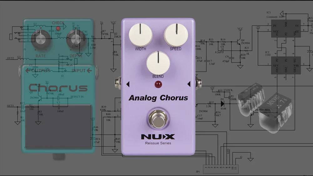 NU-X Reissue Series Analog Chorus Effects Pedal