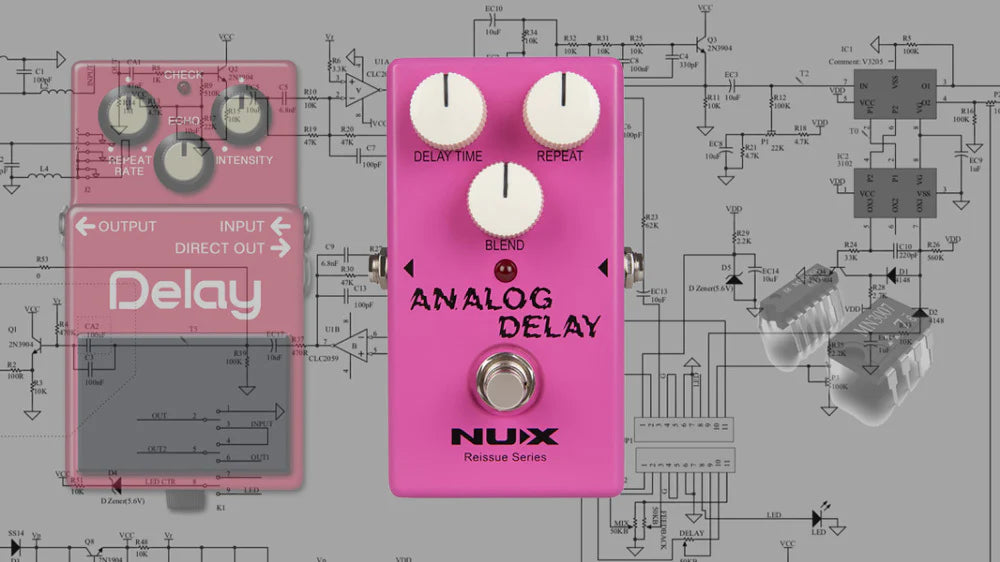NU-X Reissue Series Analog Delay Effects Pedal