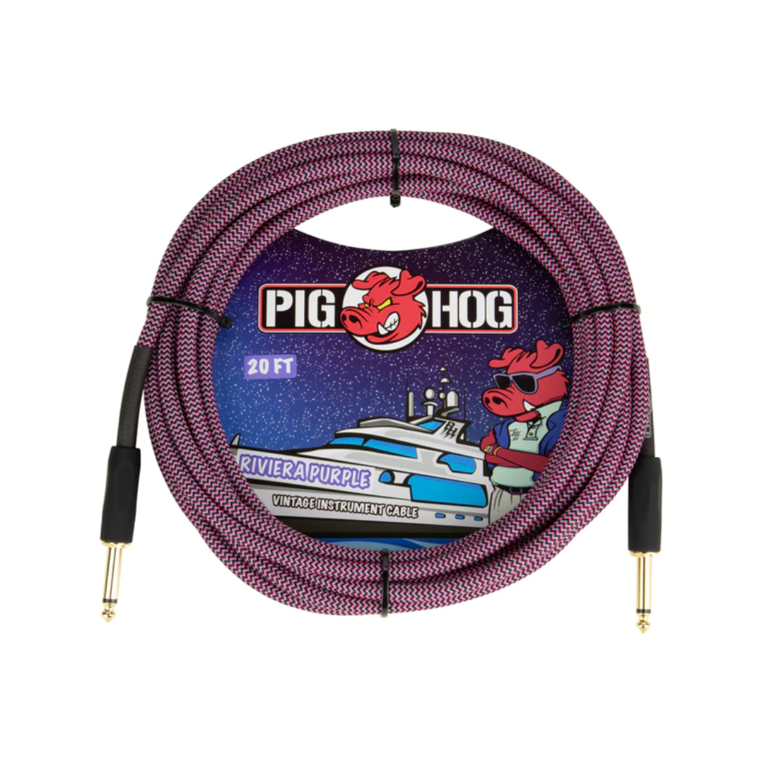 Pig Hog "Riviera Purple" Instrument Cable, 20ft