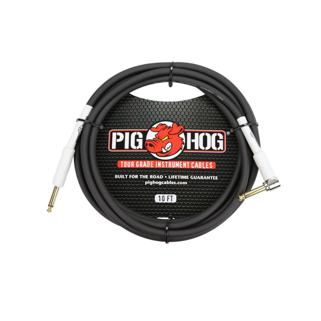 Pig Hog 10 ft Right Angle Instrument Cable