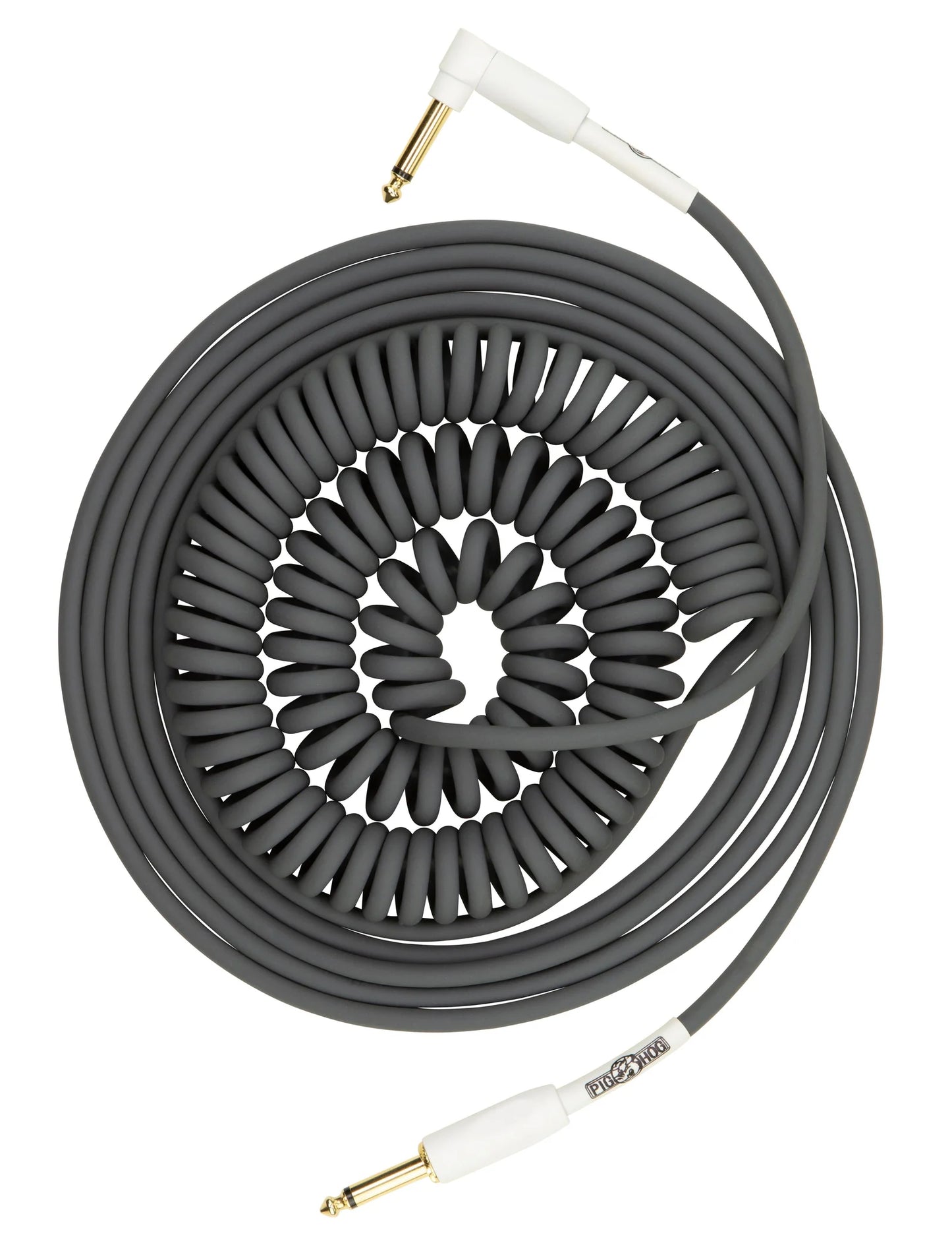 Pig Hog "Half Coil" Instrument Cable, 30 ft - Grey