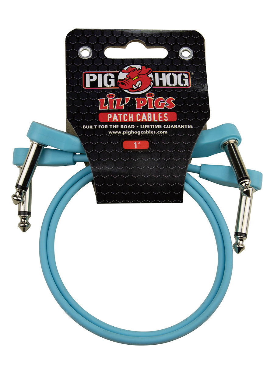 Pig Hog Low Profile 1ft Patch Daphne Blue