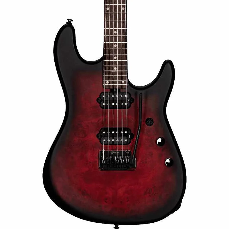 Sterling by Music Man Jason Richardson Cutlass Signature Electric Guitar - Dark Scarlet Burst Satin