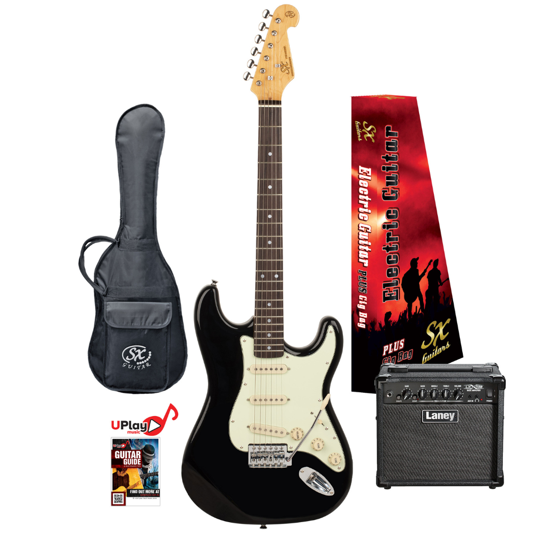 SX 3/4 Student Electric Guitar Pack w/ Laney Amp - Multiple Colours Available