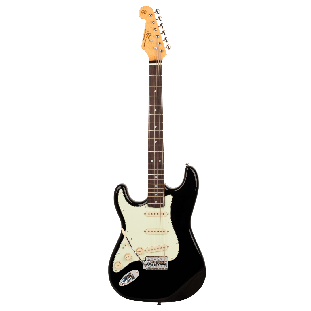 SX Strat Style Electric Guitar Left-Handed – Black