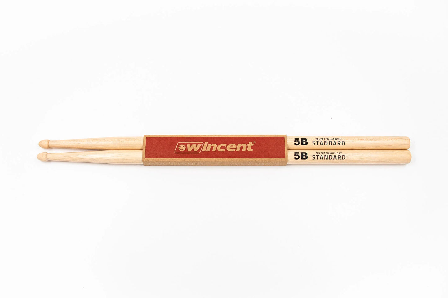 Wincent 5B USA Hickory Wood Tip Drum Sticks