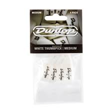 Dunlop White Thumbpicks Player Pack - Medium