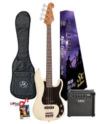SX Student Bass Guitar Pack w/ Laney Amp - Multiple Colours Available