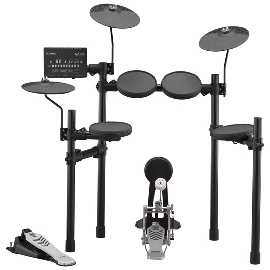 Yamaha DTX432K electronic drum kit – front view on four-leg rack