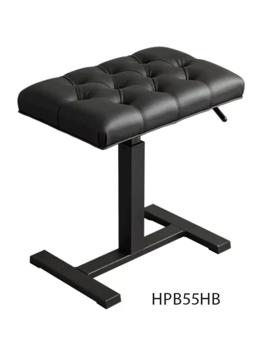 Hemingway HPB55HB Deluxe Easy-Lift Piano Stool - Black