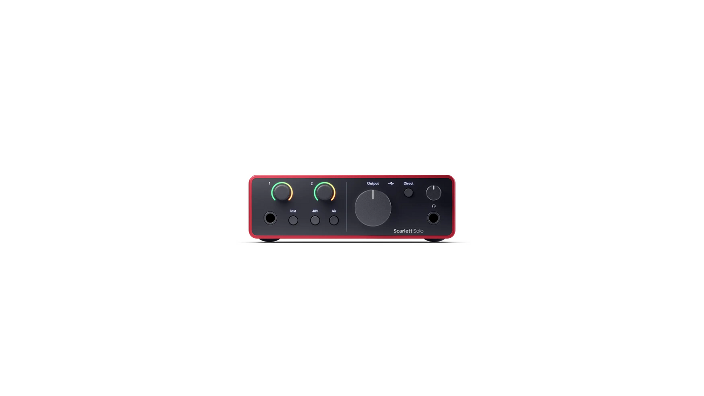 Focusrite Scarlett Solo Studio 4th Gen USB Audio Interface Bundle
