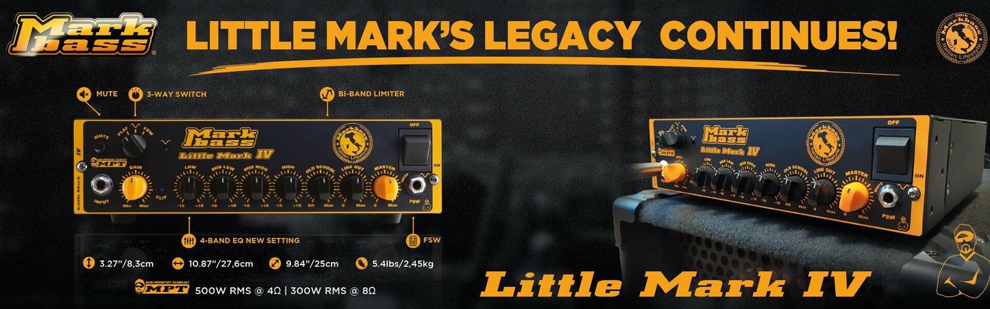 Markbass Little Mark IV 500w Bass Amp Head