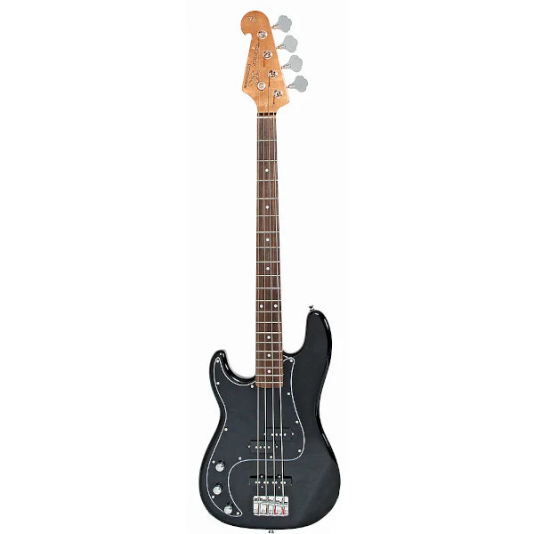 SX Vintage Style Bass Guitar Left Handed - Black