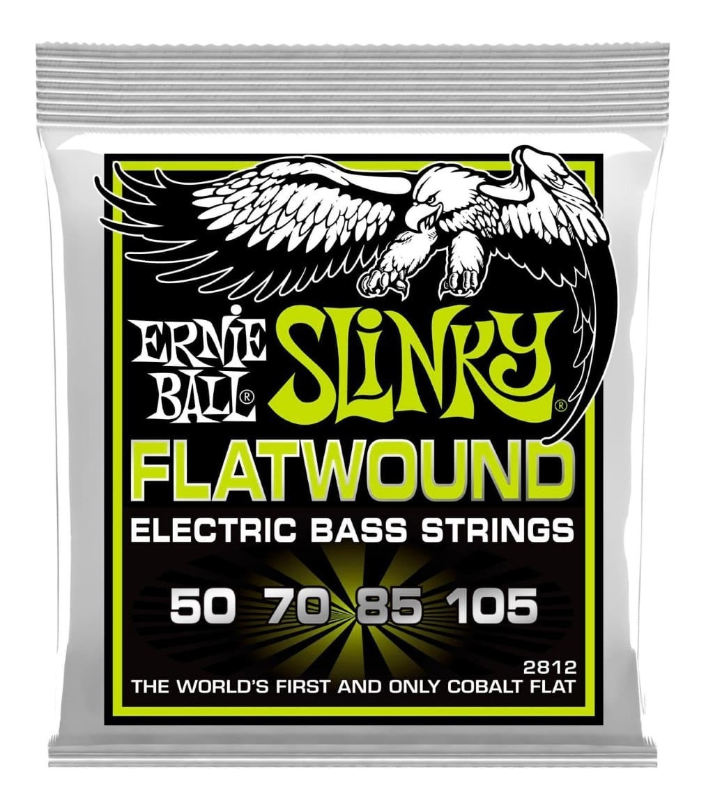 Ernie Ball Regular Slinky Flatwound Electric Bass Strings, 50-105 Gauge