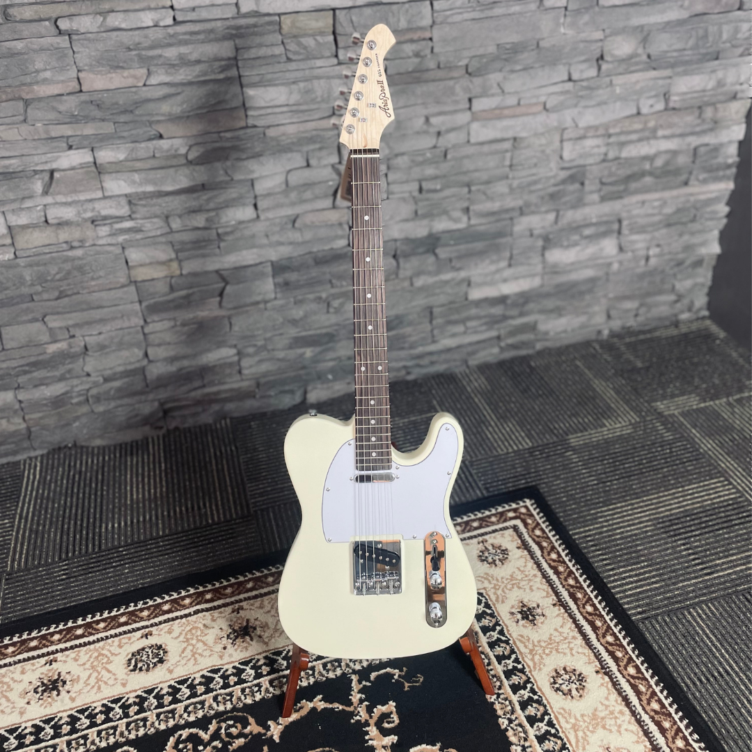 Aria 615 Frontier Series Electric Guitar in Ivory