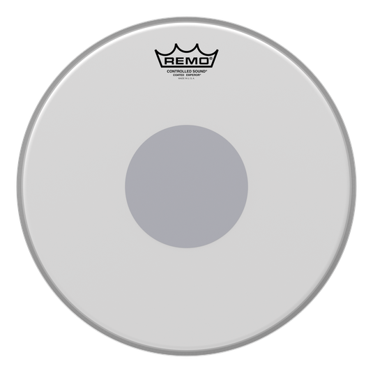 Remo CS Emperor Coated Drumhead - Bottom Black Dot, 13"