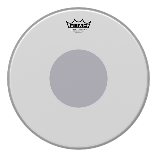 Remo CS Emperor Coated Drumhead - Bottom Black Dot, 14"