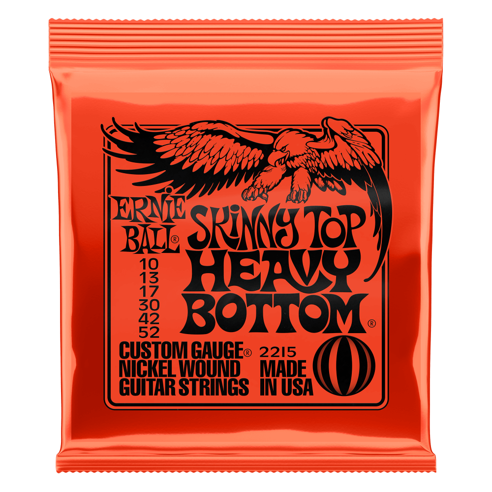 Ernie Ball Electric Guitar Strings Set 10/52 Skinny Top/Heavy Bottom Slinky