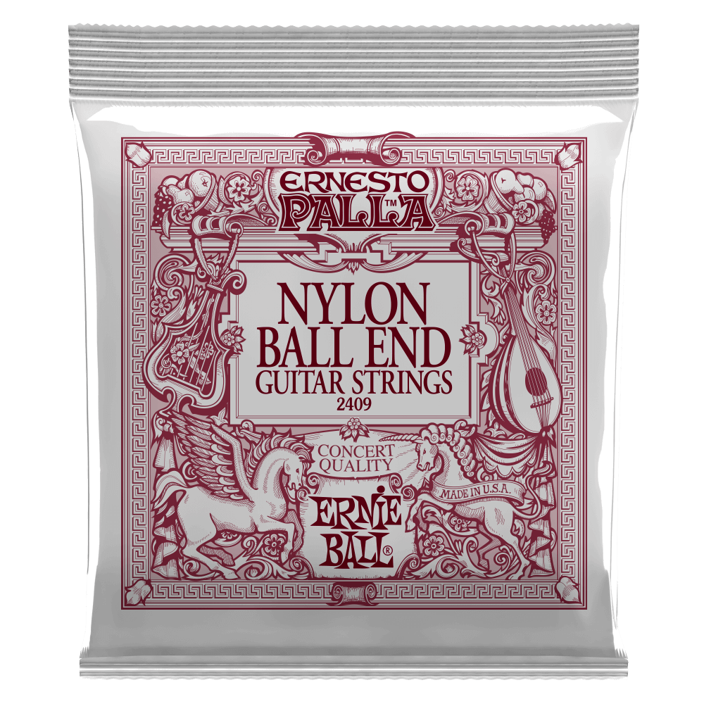 Ernie Ball Ernesto Palla Black and Gold Ball-End Nylon Classical Guitar Strings