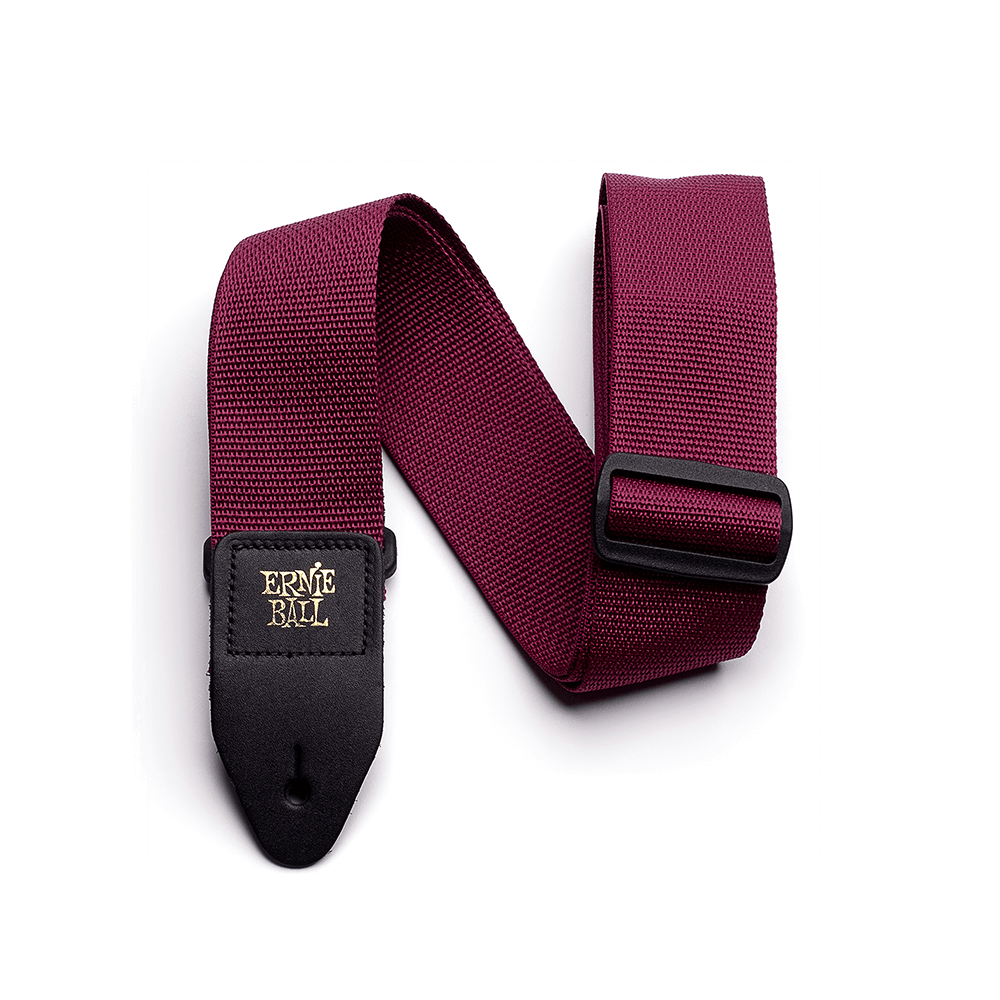 Ernie Ball Polypro Burgundy Guitar Strap
