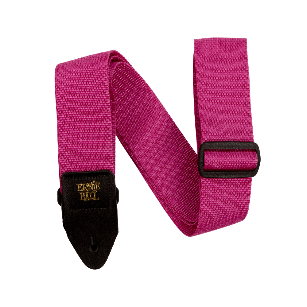 Ernie Ball Raspberry Polypro Guitar Strap