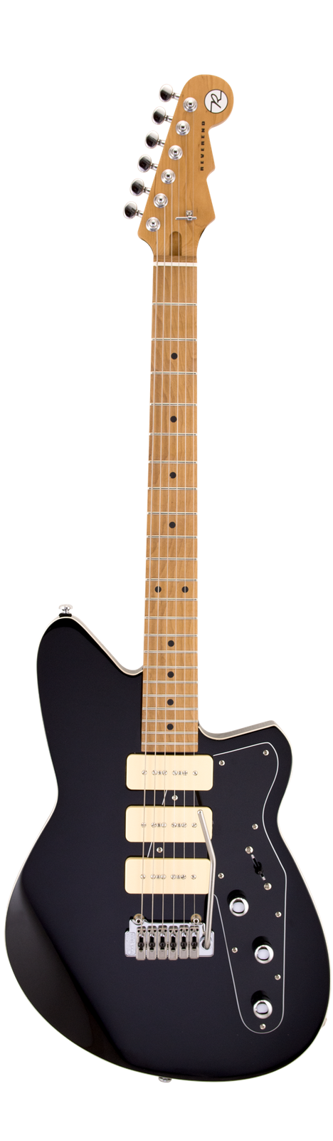 Reverend Jetstream 390 Electric Guitar - Midnight Black – Harpers Music