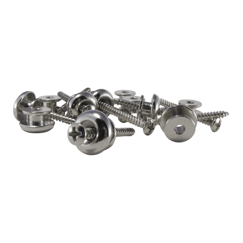 Ernie Ball Nickel Plated Brass Strap Buttons