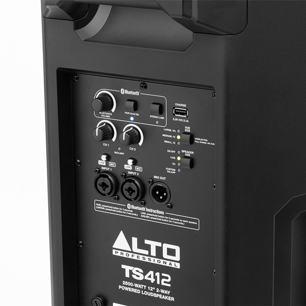Alto 12" 2-Way Powered Loudspeaker w/ Bluetooth & Wireless Speaker Linking