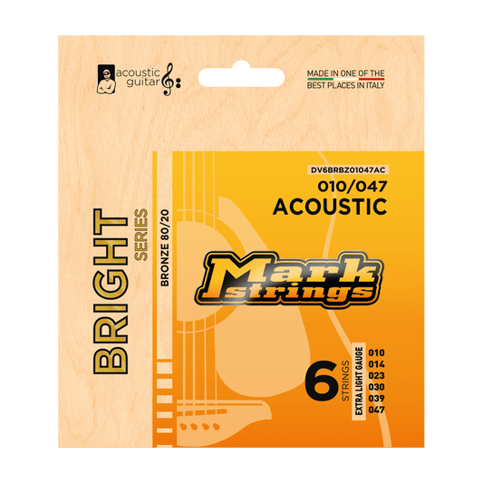 BRIGHT SERIES ACOUSTIC GUITAR 80/20 BRONZE 10/47