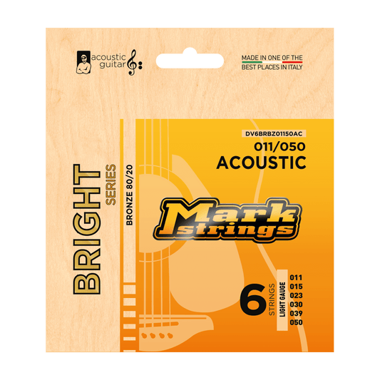 BRIGHT SERIES ACOUSTIC GUITAR 80/20 BRONZE 11/50