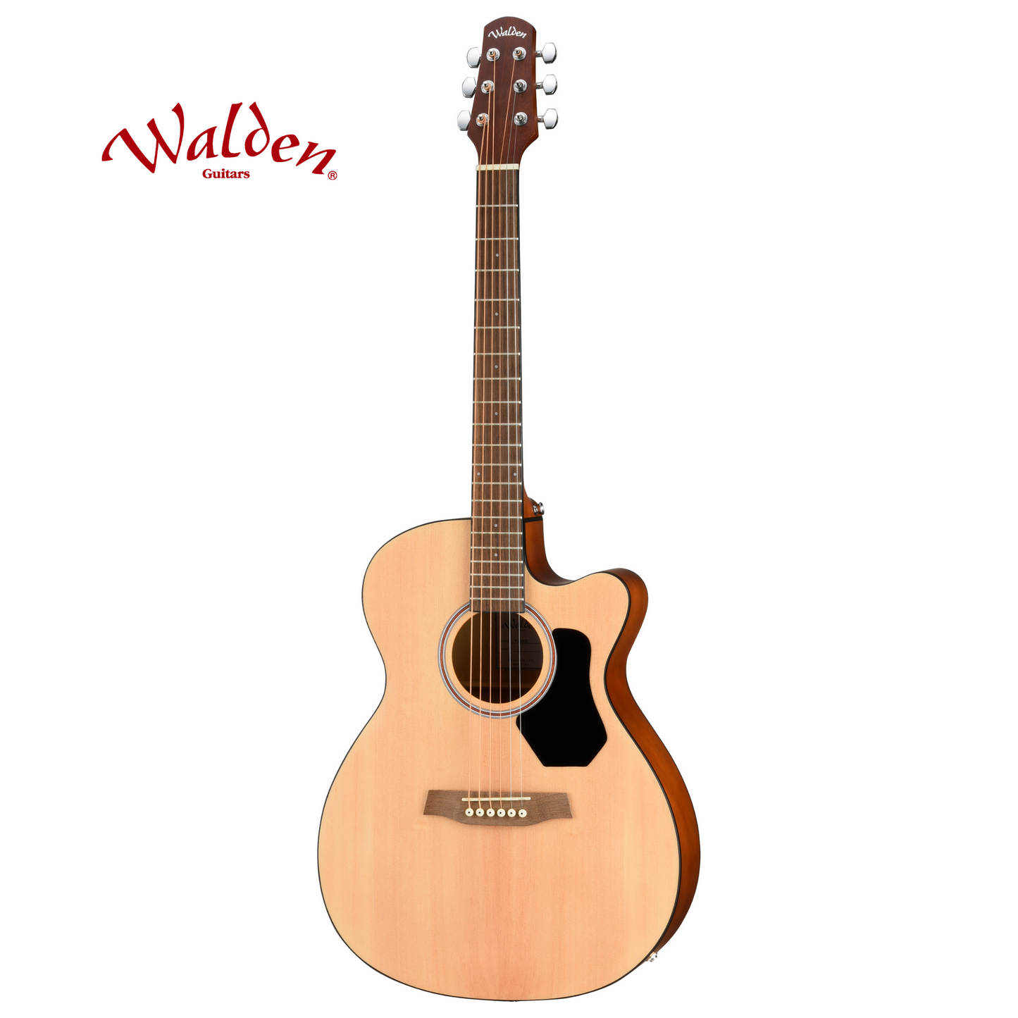 Walden F255CE Standard Folk Body Acoustic/Electric Guitar – Matte Natural