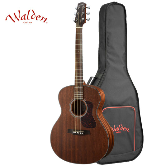 Walden G551E Natura Solid Mahogany Top Grand Auditorium Acoustic/Electric Guitar – Satin Natural