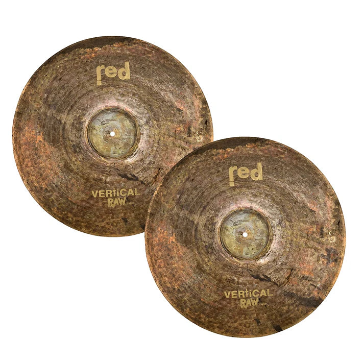 Red Cymbals Vertical Raw HI-Hats - 14"