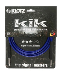 Klotz KIK Instrument Cable - 3m Blue