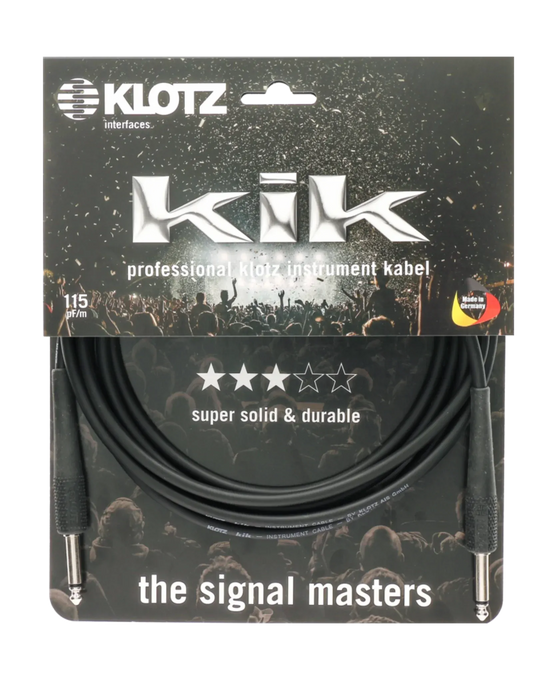 Klotz KIK Instrument Cable - 3m Black