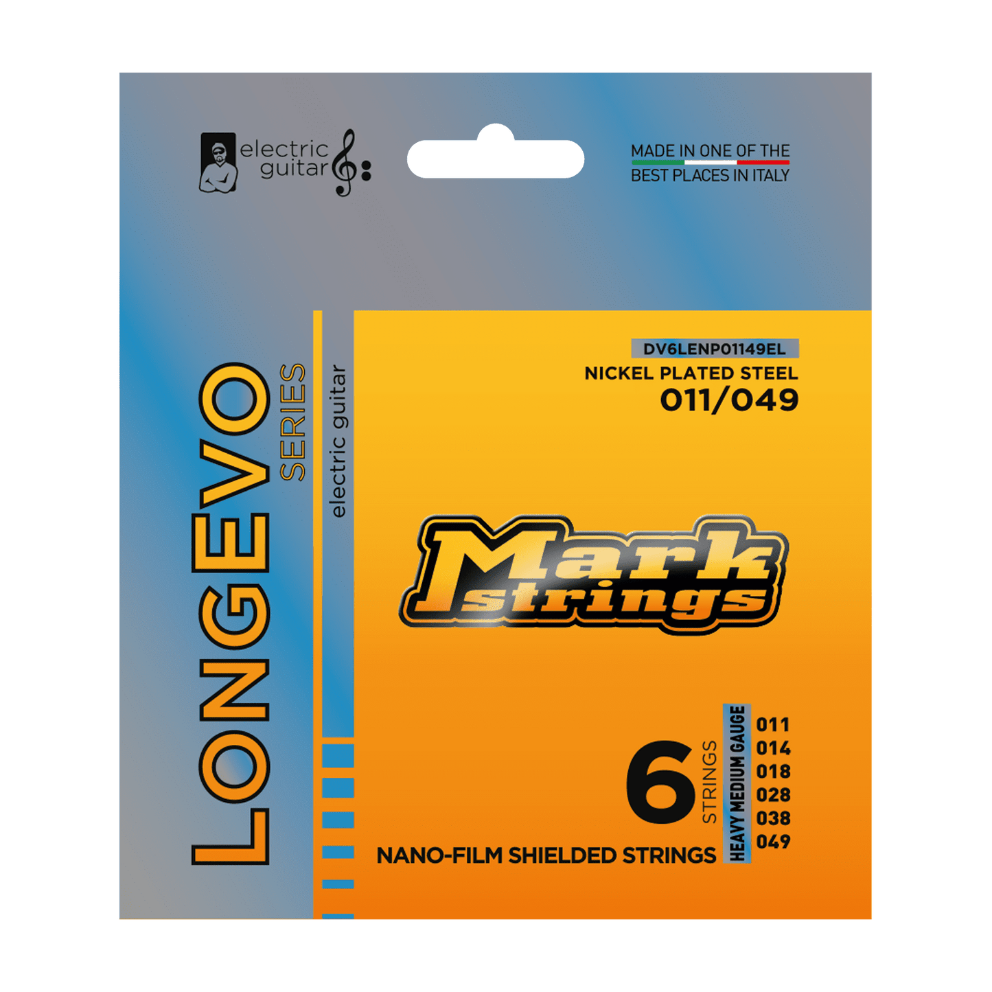 LONGEVO SERIES ELECTRIC GUITAR NANO-FILM SHIELDED NICKEL PLATED STEEL 11/49